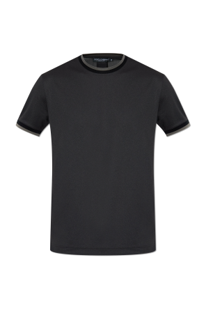 Tシャツ・カットソー DOLCE & GABBANA Black Silk T-Shirt Dolce & Gabbana Silk t-shirt | Black | FARFETCH PL